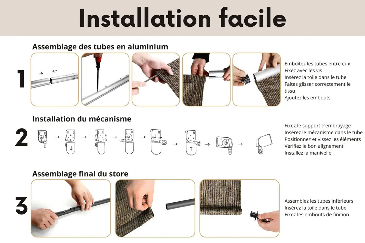 Store pour pergola