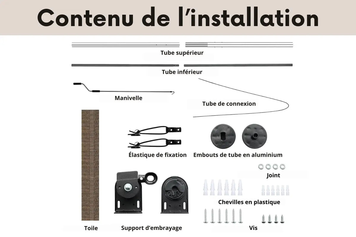 Store pour pergola