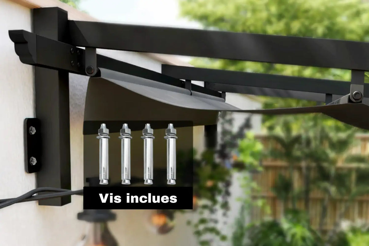 Zoé. Pergola adossée 3x3