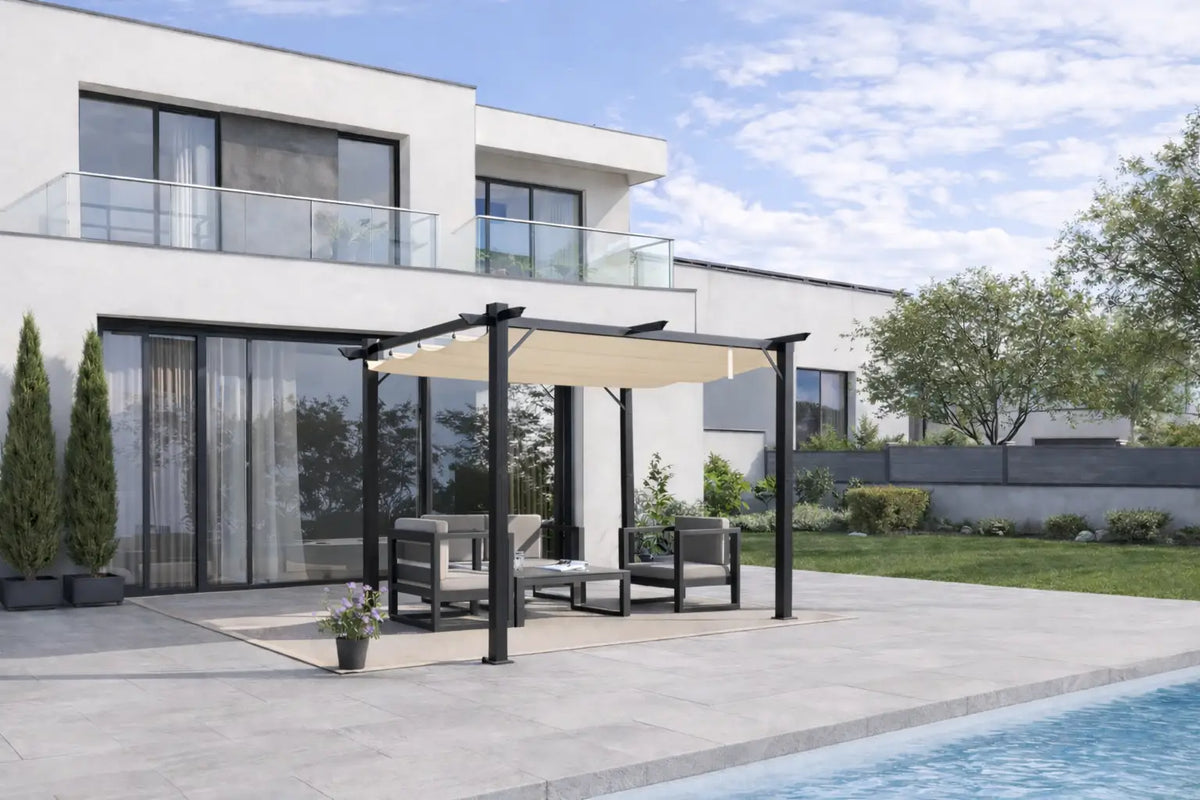 Zoé. Pergola aluminium 3x3