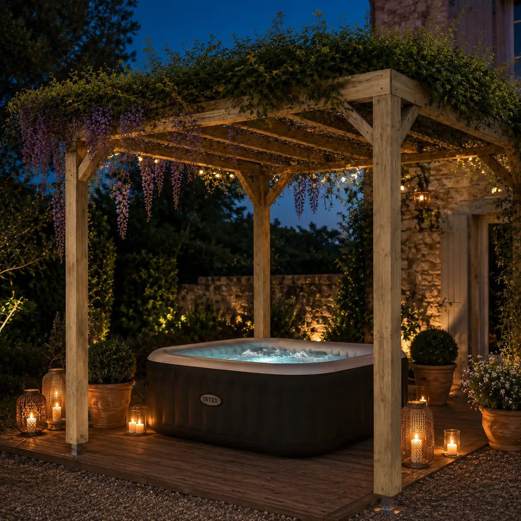 Valentine - Pergola bois naturel 2x3 - Pergola bois - Pergolys