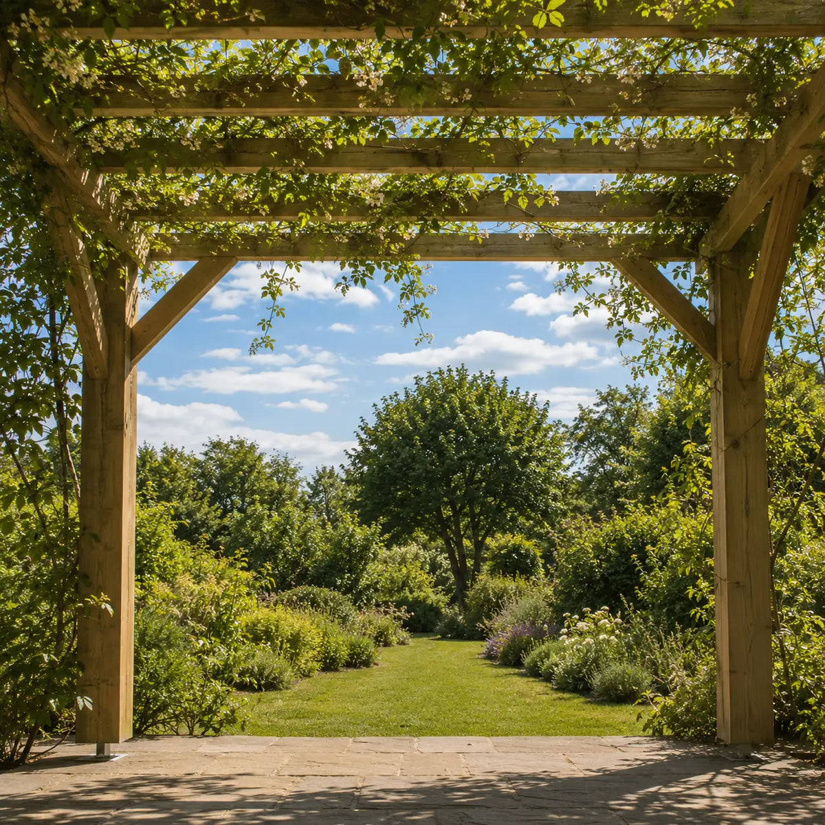 Valentine - Pergola bois naturel 3x4