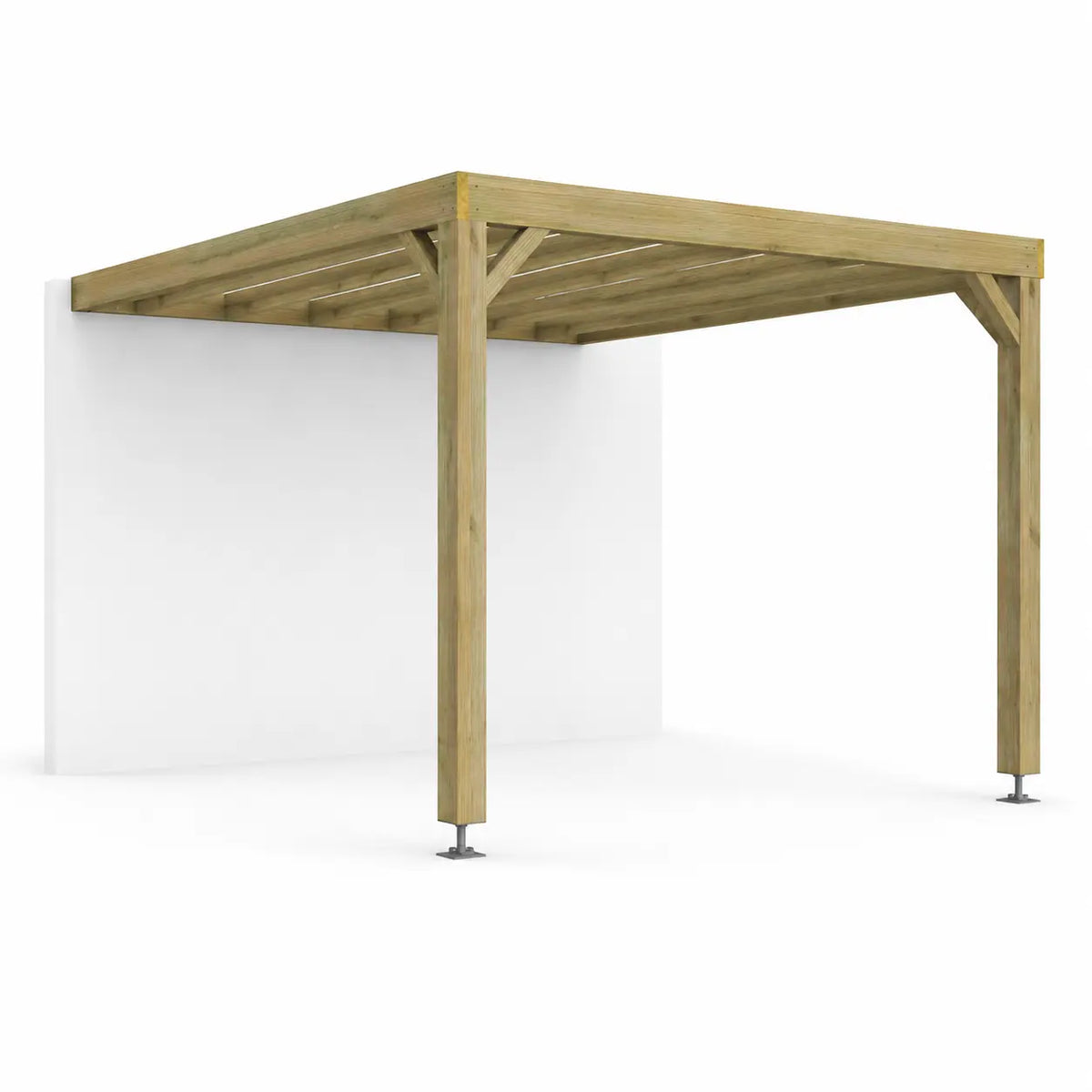 Valentine - Pergola adossée bois 3x3