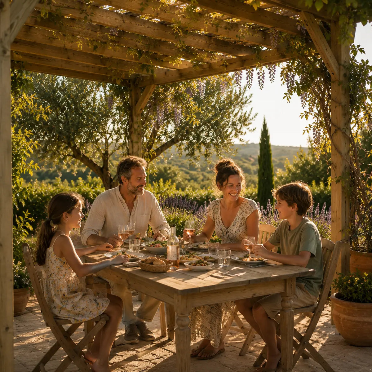 Valentine - Pergola bois naturel 3x4