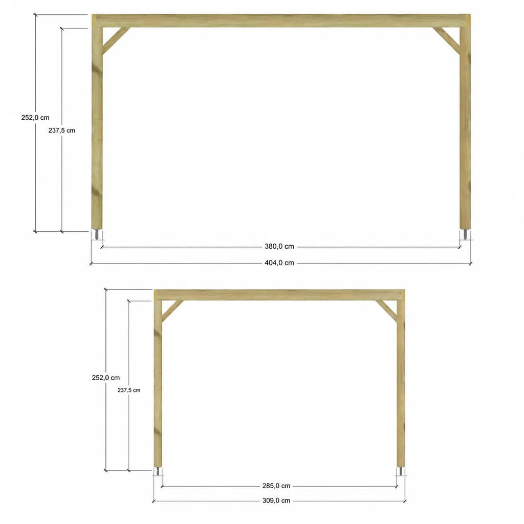 Valentine - Pergola bois naturel 3x4 - Pergola bois - Pergolys