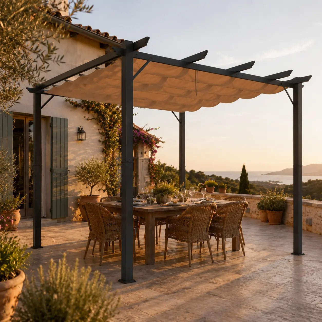 Zoé - Pergola en aluminium 4x3 - Pergola aluminium - Pergolys Image
