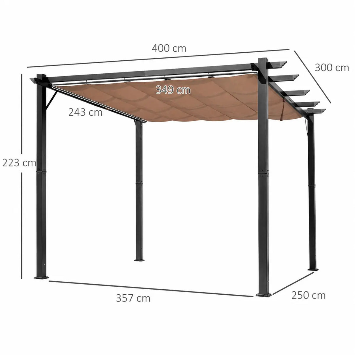 Zoé - Pergola en aluminium 4x3 - Pergola aluminium - Pergolys