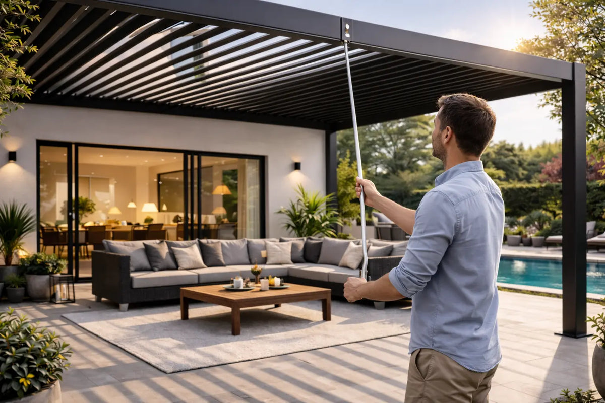 Clara. Pergola bioclimatique 3x3