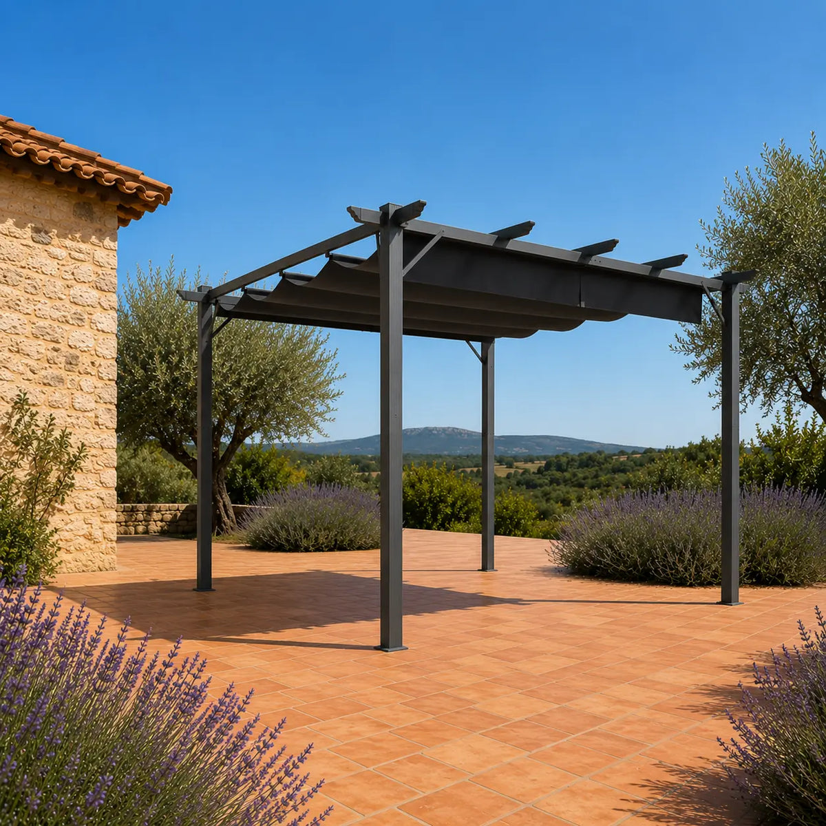 Zoé - Pergola en aluminium 3x3