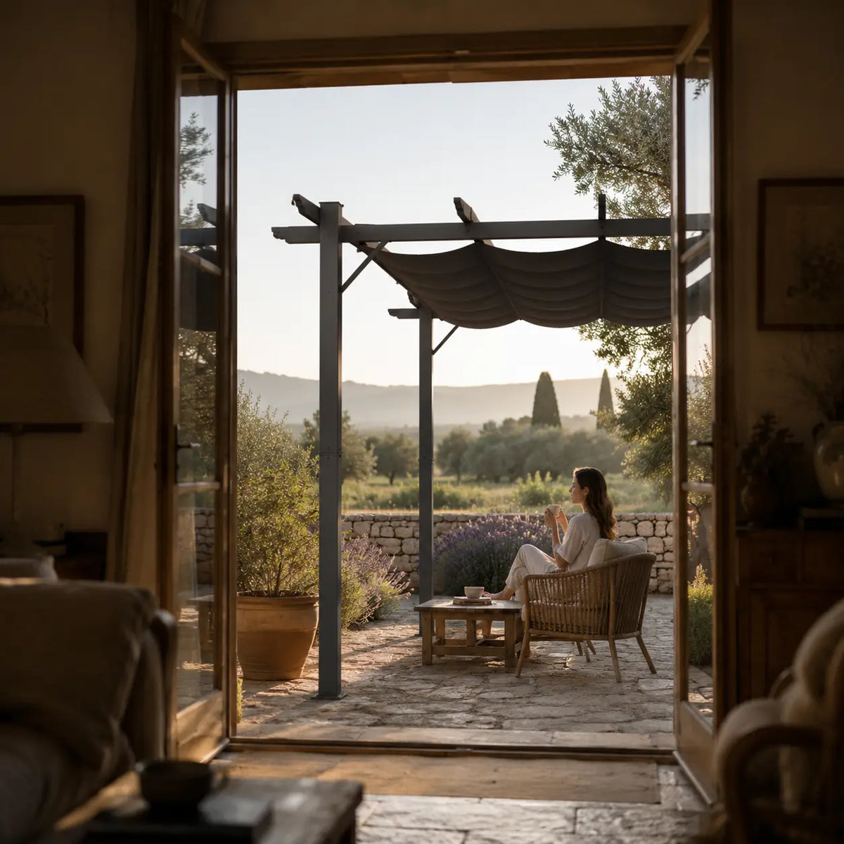 Zoé - Pergola en aluminium 3x3