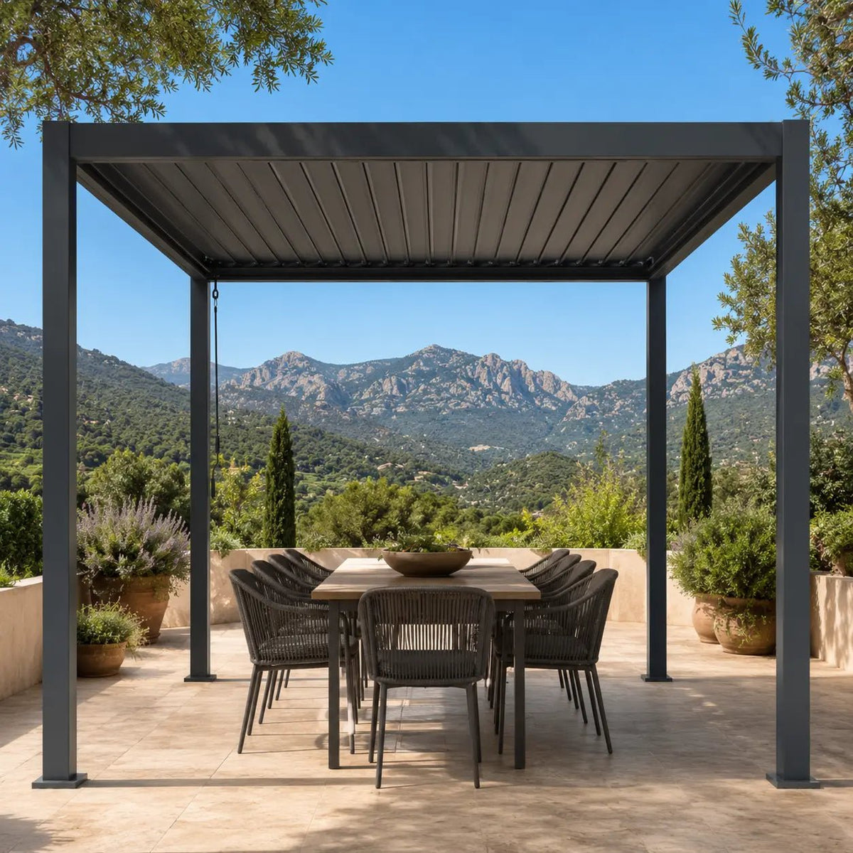Céleste - Pergola bioclimatique 3x3 - Pergola bioclimatique - Pergolys