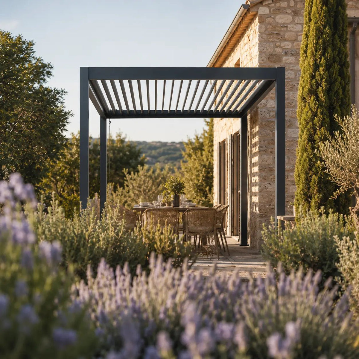 Céleste - Pergola bioclimatique 3x3 - Pergola bioclimatique - Pergolys