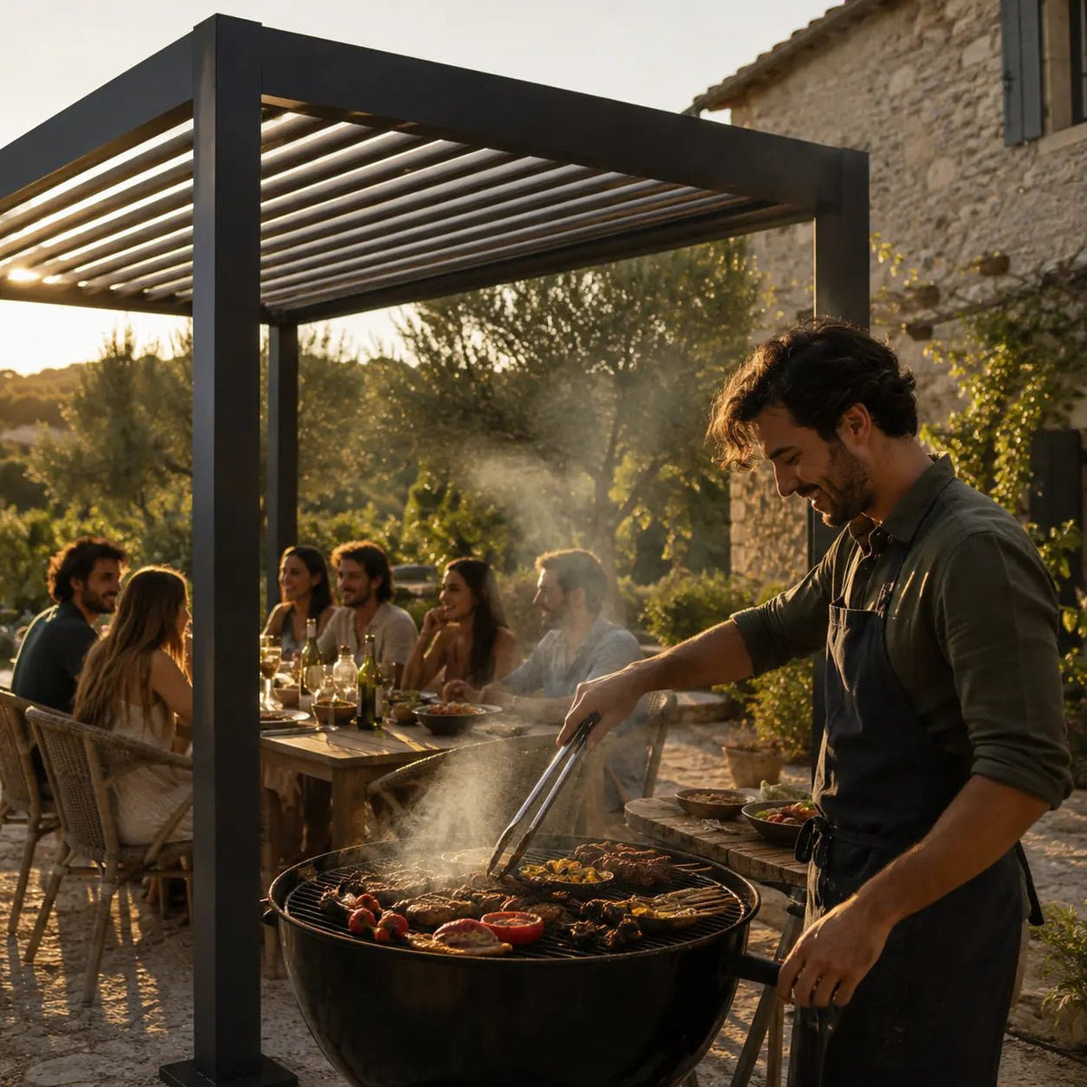 Céleste - Pergola bioclimatique 3x3 - Pergola bioclimatique - Pergolys