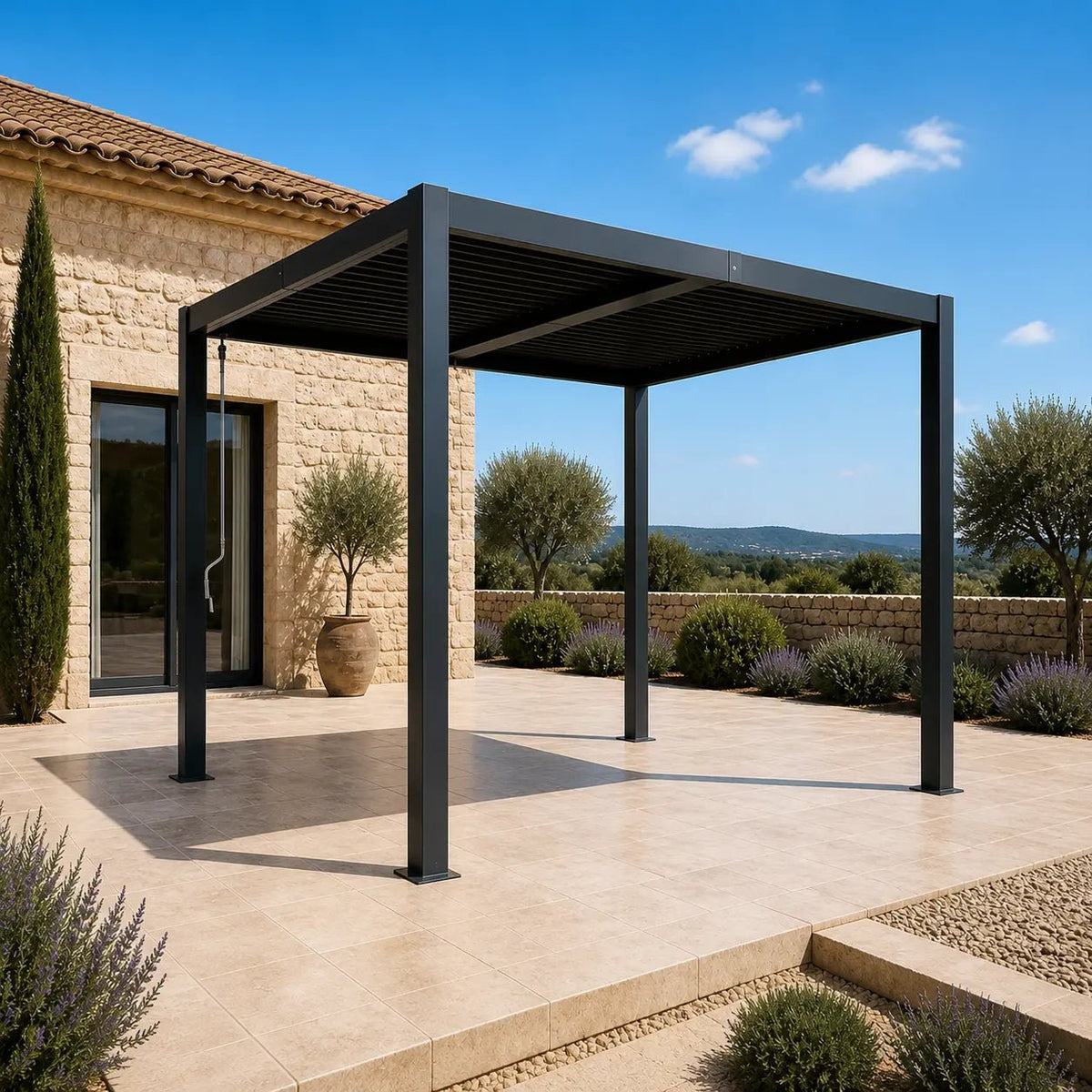 Céleste - Pergola bioclimatique 3x3 - Pergola bioclimatique - Pergolys