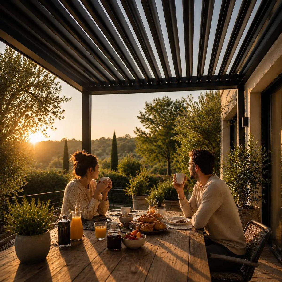 Céleste - Pergola bioclimatique 3x3 - Pergola bioclimatique - Pergolys
