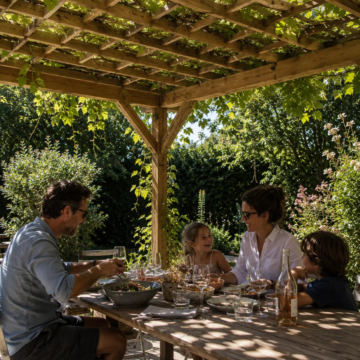 Lucie - Pergola bois naturel 3x4