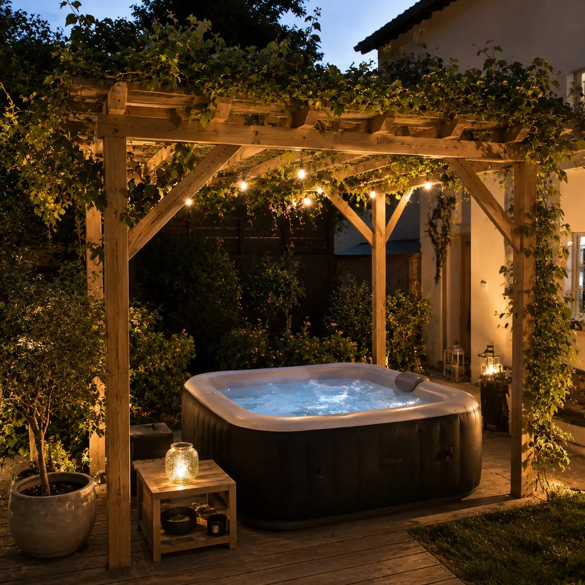 Lucie - Pergola bois naturel 3x4