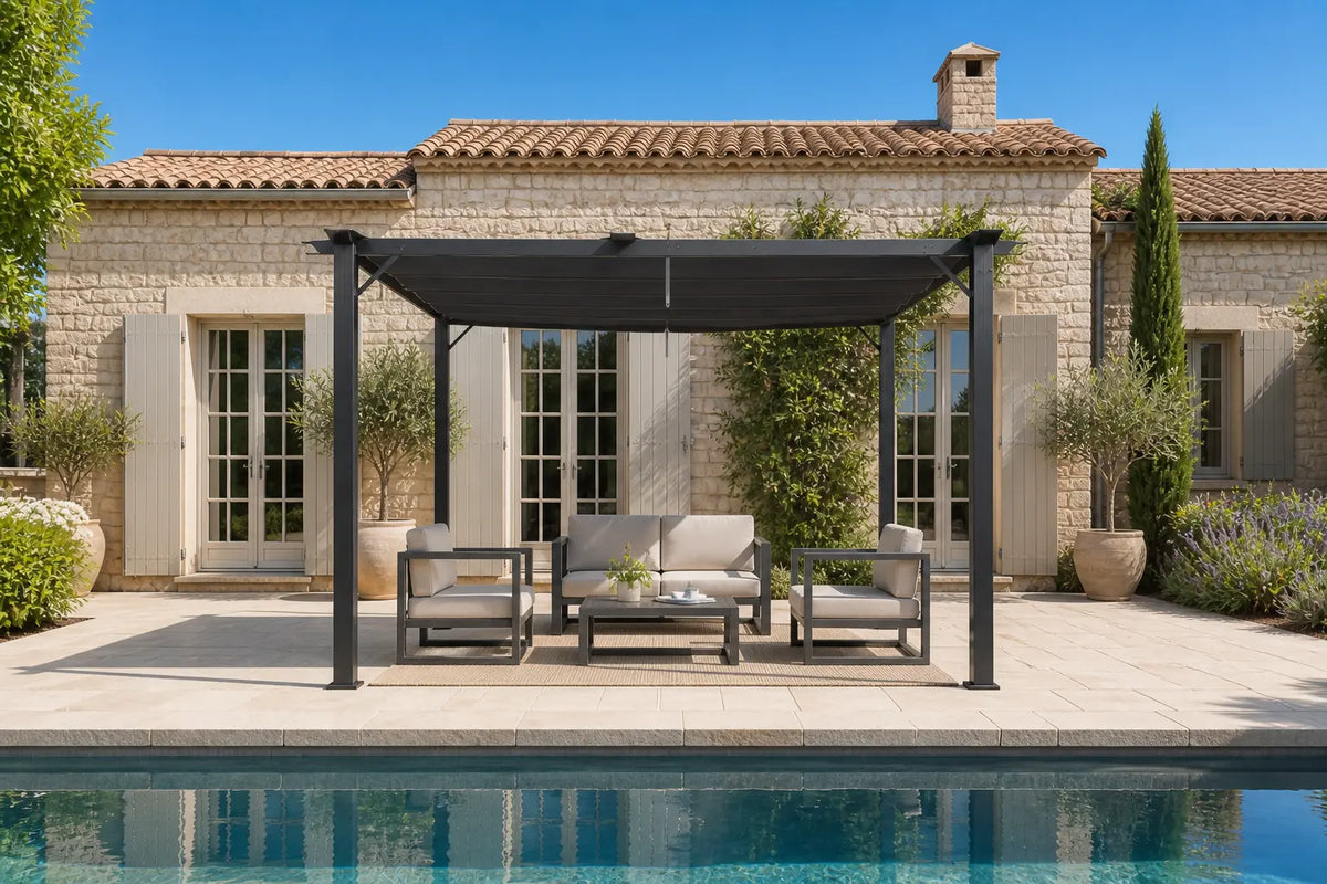 Zoé. Pergola aluminium 3x3