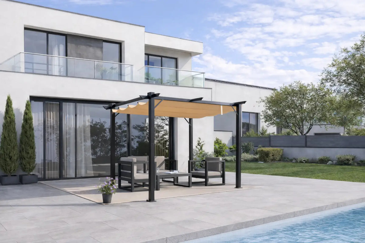 Zoé. Pergola aluminium 3x3